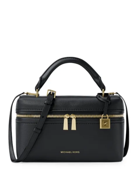 Michael Kors extra small Jana logo-plaque crossbody bag Black 32S6GQ1C0L