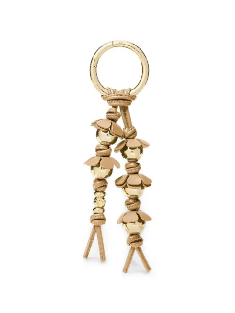 Michael Kors floral beaded bag charm Neutrals 32T6GD0K1L