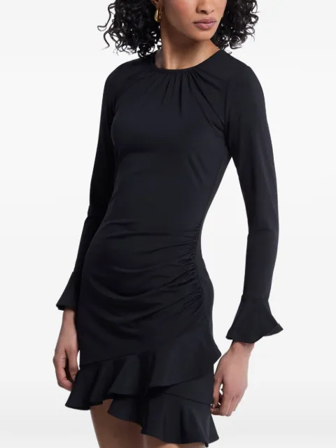 Michael Kors ruched mini dress Black MT683J5H6J