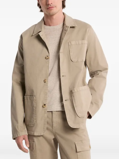 Michael Kors Chore jacket in stretch cotton twill Neutrals CT6105BL6D