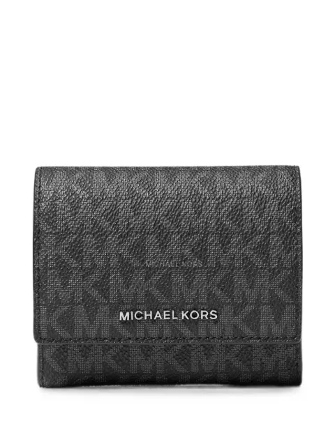 Michael Kors Hudson Signature Logo monogram-print wallet Black 39T6LHDD1B