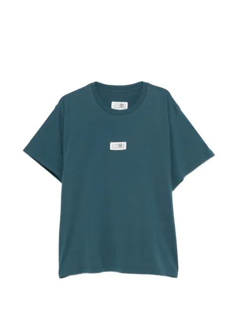 MM6 Maison Margiela logo-patch T-shirt Blue SH0GC0071M20258