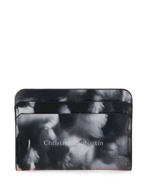 Christian Louboutin Canopy printed card holder Black 3265110B030