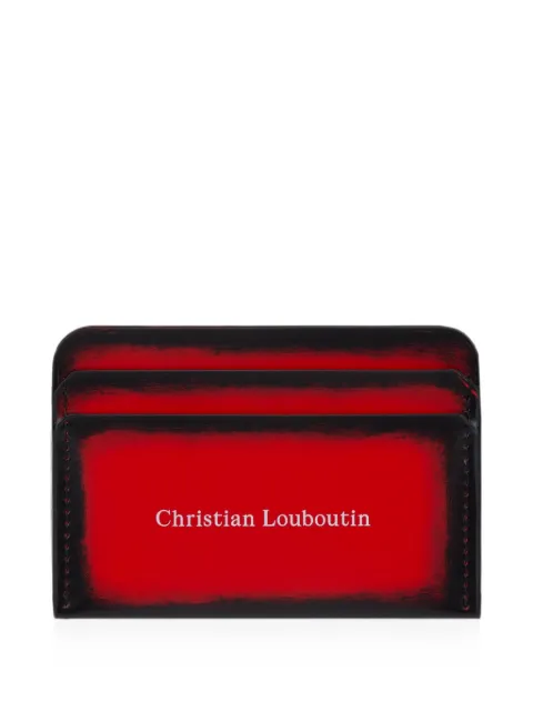 Christian Louboutin Canopy degradé-effect card holder Red 3265109R251