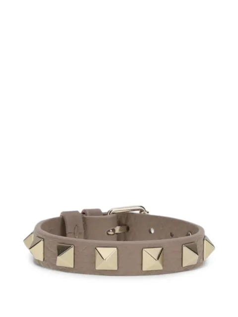 Valentino Garavani Rockstud leather bracelet Neutrals 9W2J0X53VSH