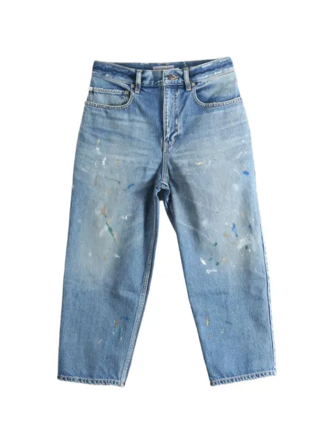 Balenciaga Jackie Capri distressed jeans Blue A001NXTUW76
