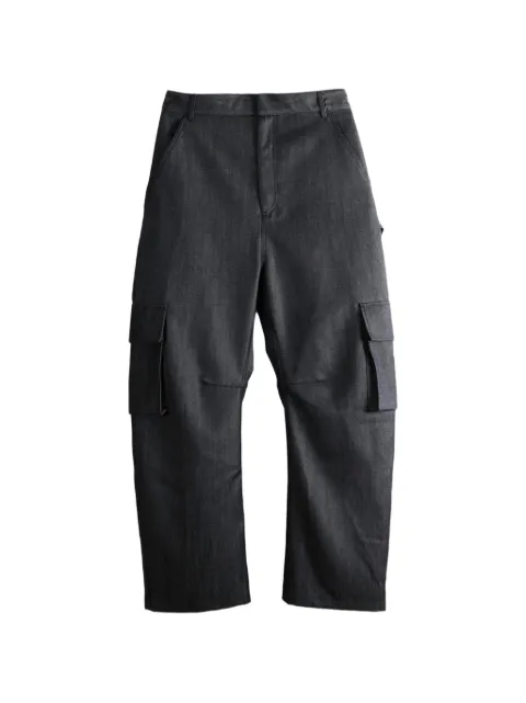 Balenciaga relaxed wide-leg multi-pocket cargo pants Grey A002ADTUT44