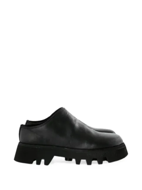 Guidi chunky-sole mules Black ZO01V