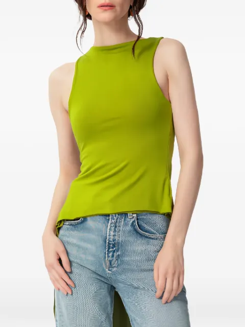 CONCEPTO Elio draped hardware-detail top Green SS26STUDIOELIO