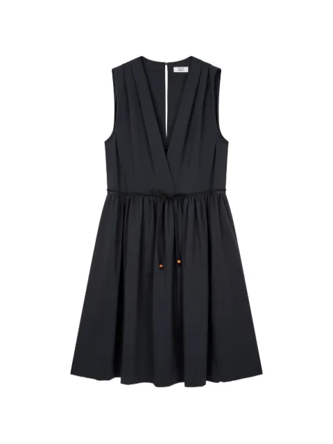 TOMBOY V-neck drawstring midi dress Grey 9106341101
