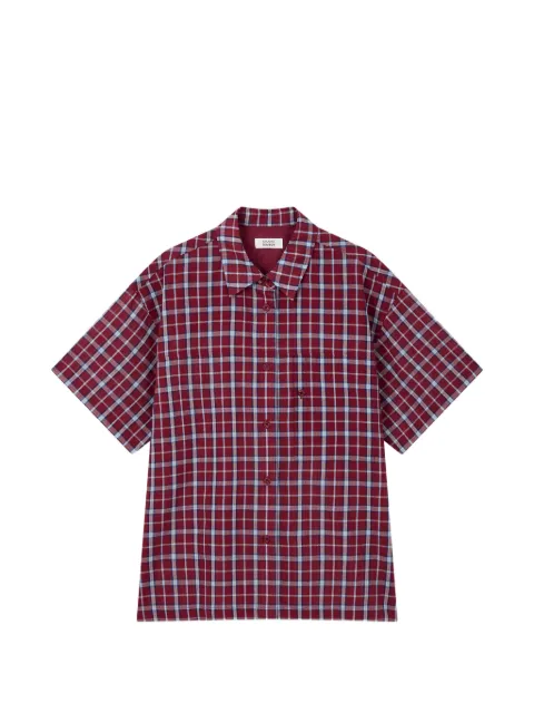 TOMBOY checkered short-sleeved shirt Red 9106221234