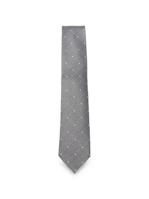 TOM FORD polka-dot tie Black STE001S0343