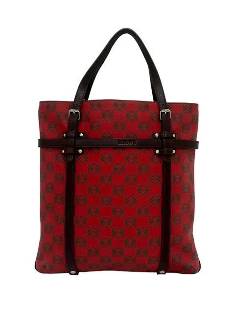 Loewe Pre-Owned 2000-2026 Anagram Coated Canvas tote bag Red Y4JSSRYSH8GVZZYZ
