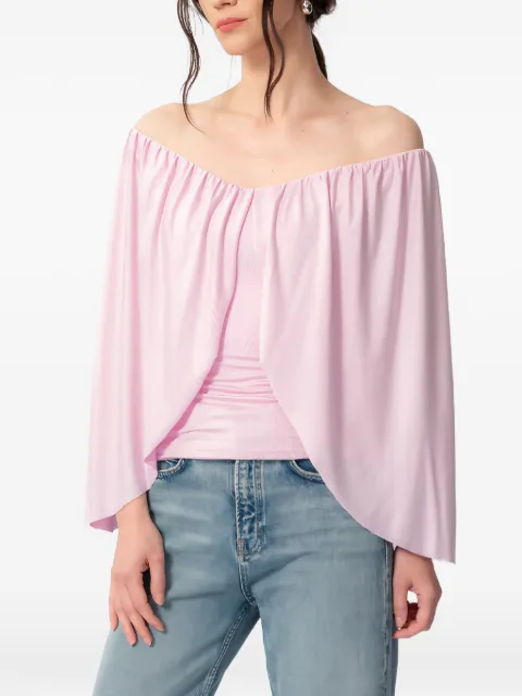 CONCEPTO Rosea off-shoulder draped top Pink SS26STUDIOROSEA