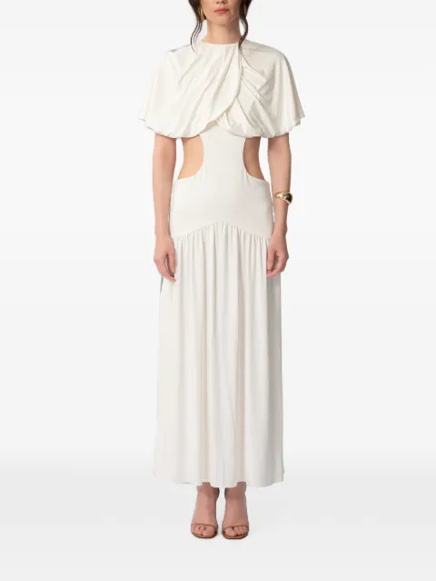 CONCEPTO Solea cut-out draped-panel maxi dress Neutrals SS26STUDIOSOLEA