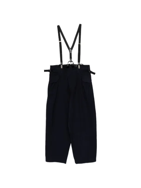 Y's suspender-strap trousers Blue YKP05007