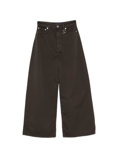 Sportmax S-detail wide-leg jeans Brown 2622136025600