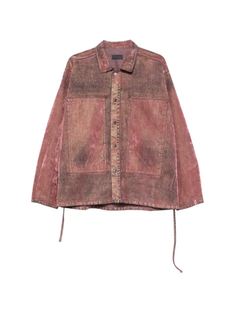 Haikure Legacy drawstring-waistband jacket Pink HEW06105GF185