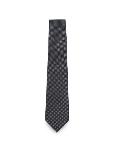 TOM FORD houndstooth-pattern tie Black STE001S0341
