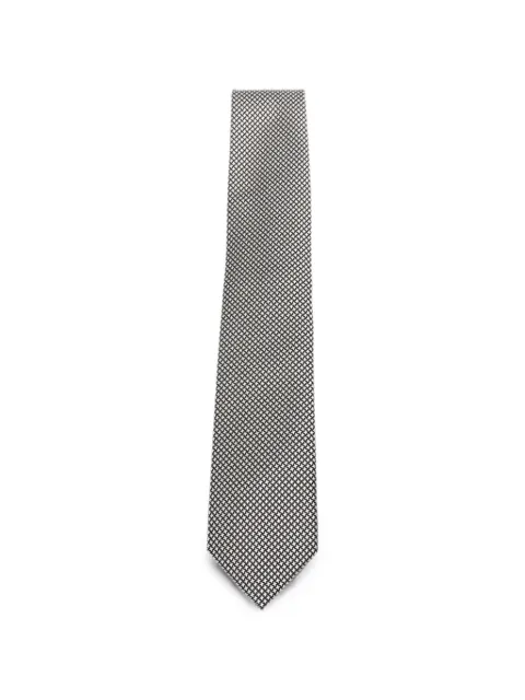 TOM FORD micro-pattern tie Black STE001S0341