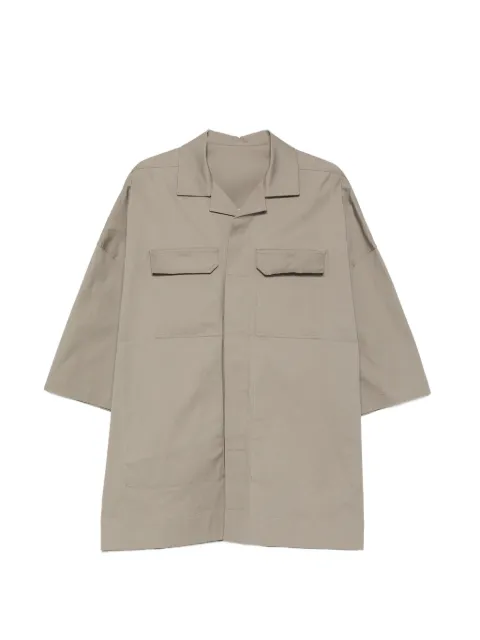 Rick Owens Magnum Tommy chest-pockets cotton shirt Neutrals RU02F4298TE