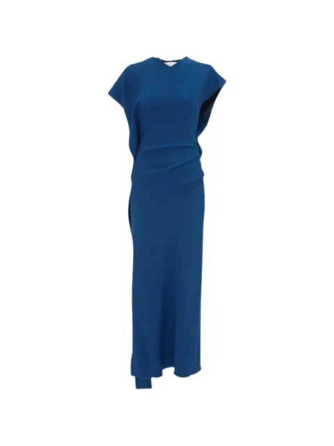 Victoria Beckham Victoria asymmetric midi dress Blue 1326WDE007380B