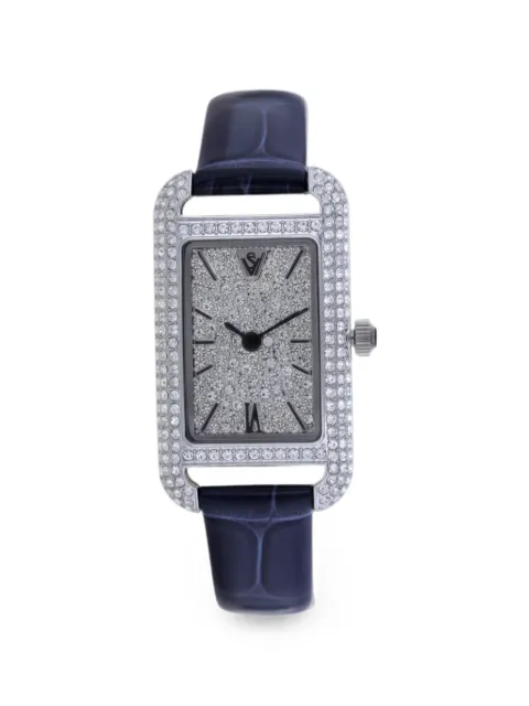 CHRISTIAN VAN SANT Opaline crystal-embellished 26mm watch Silver CV4722