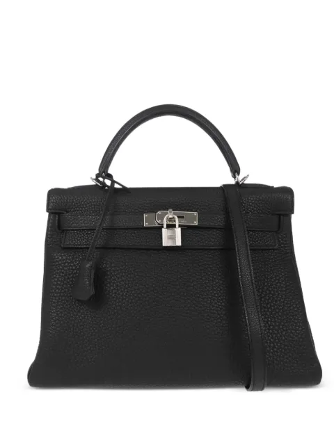 Hermès Pre-Owned 2009 Togo Kelly 32 handbag Black 187267
