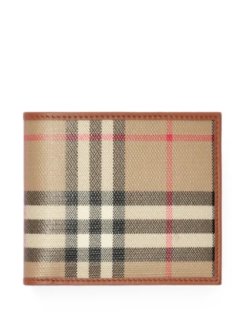 Burberry Check bifold coin wallet Neutrals 8128826