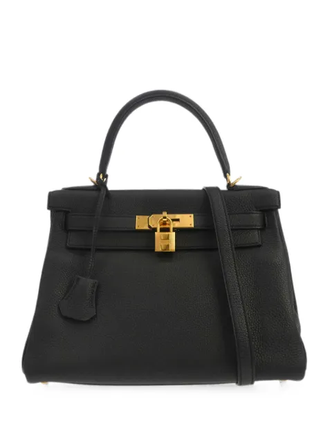 Hermès Pre-Owned 2018 Kelly 28 Retourne tote bag Black 187263