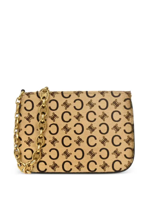 Celine Pre-Owned 1990-2000s C Macadam shoulder bag Neutrals 187684