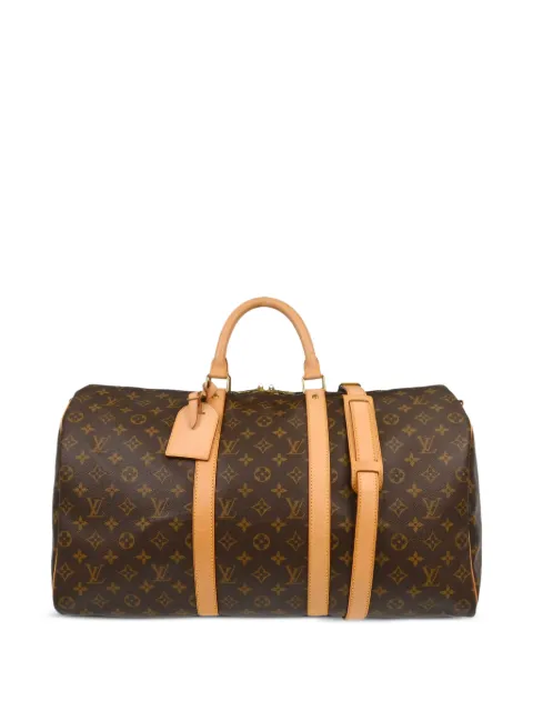 Louis Vuitton Pre-Owned 2003 Monogram Keepall Bandouliere 50 luggage bag Brown 187691