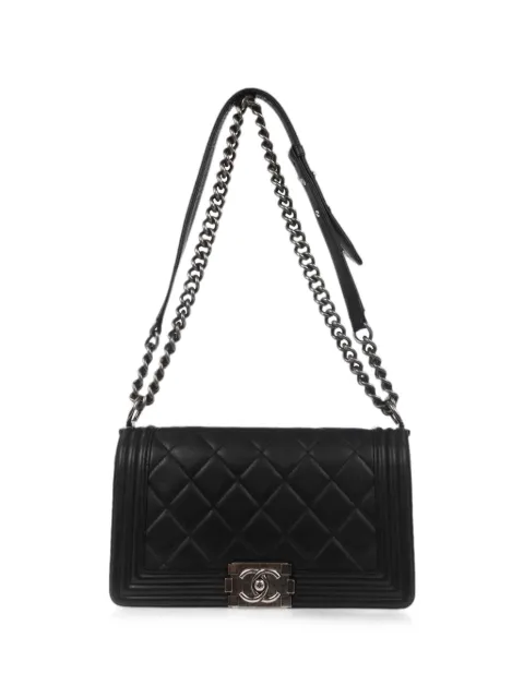 CHANEL Pre-Owned 2014 Boy Chanel shoulder bag Black 178191