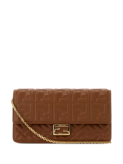 FENDI walleton chain Baguette Brown 8M0498AAJD