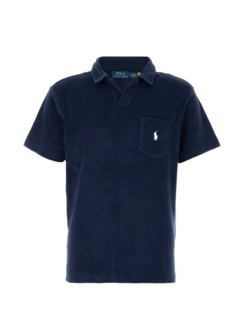Polo Ralph Lauren V-neck terry-fabric T-shirt Blue 710A12491001