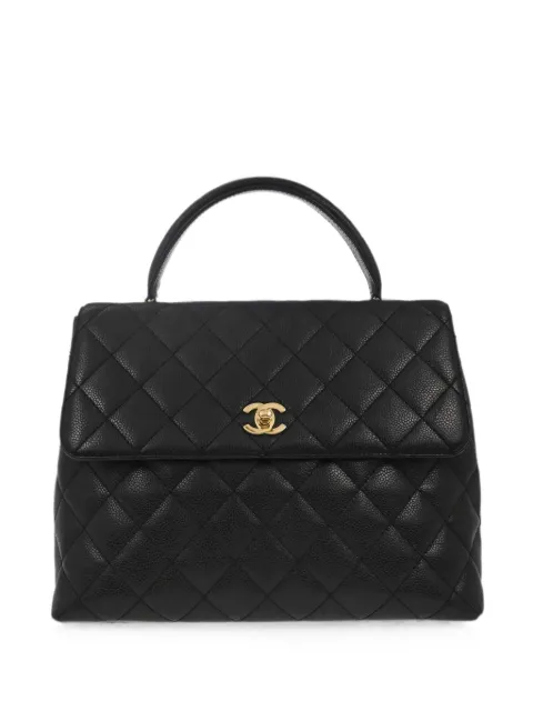 CHANEL Pre-Owned 2000 Kelly diamond-quilted handbag Black 187544