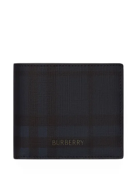 Burberry City Check bifold coin wallet Black 8129932