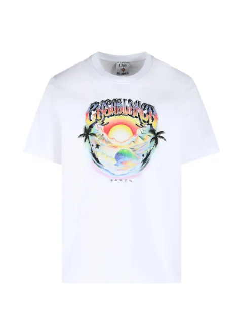 Casablanca graphic-print T-shirt White MPF26JTS00107