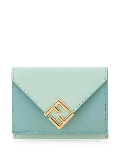 FENDI FF Diamonds wallet Green 8M0559