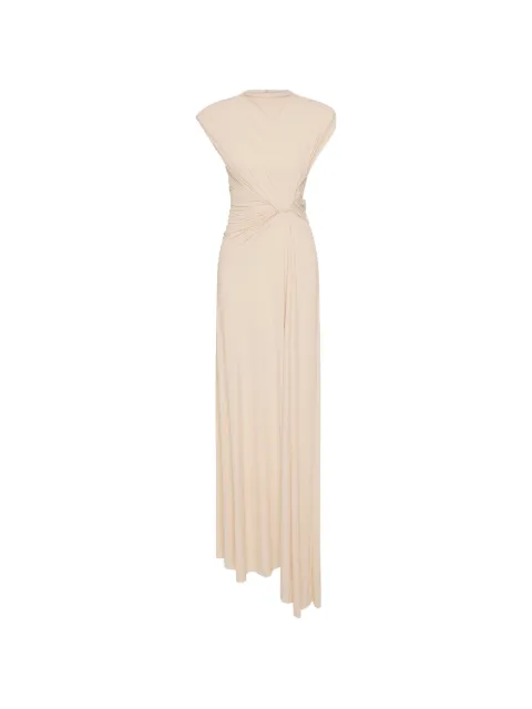 Rachel Gilbert Rico crystal-embellished gathered gown Neutrals 26SSRG62459CRE