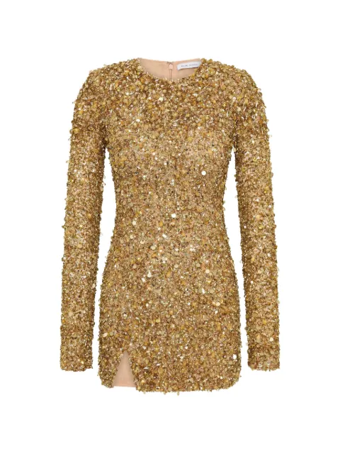 Rachel Gilbert Phillipe sequin-embellished mini dress Gold 26SSRG62381GLD