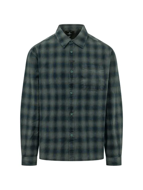 Represent plaid button-down shirt Blue MLM100950