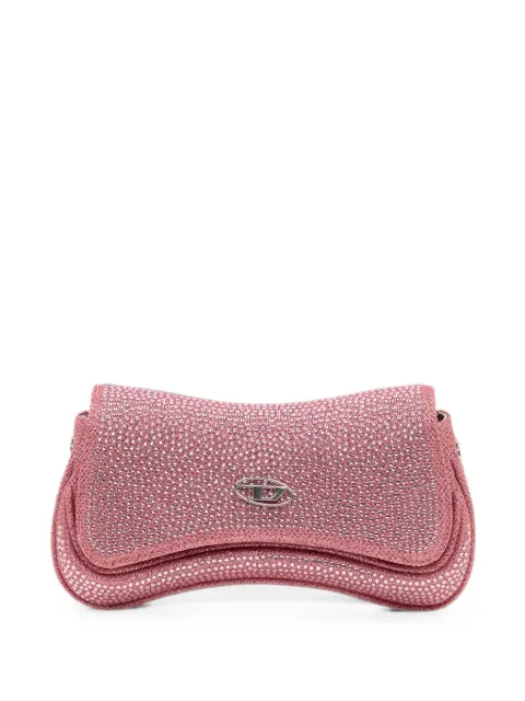 Diesel small Play rhinestone-embellished shoulder bag Pink X10521P8766