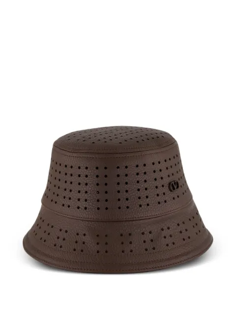 Valentino Garavani VLogo Signature perforated bucket hat Brown 9Y2HGA52NHM