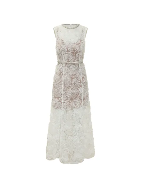 Self-Portrait lace midi dress White PF26101MW