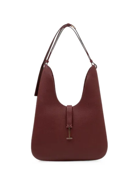 TOM FORD medium Kara T-bar pebbled leather tote bag Red L1945LCL615V