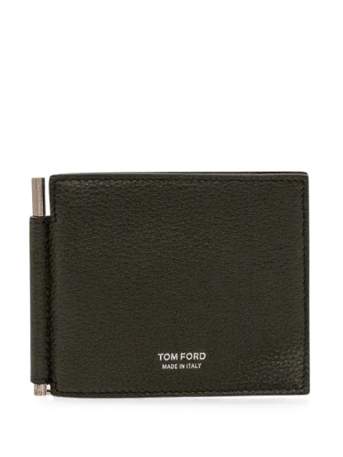 TOM FORD money-clip leather wallet Green Y0231LCL615S
