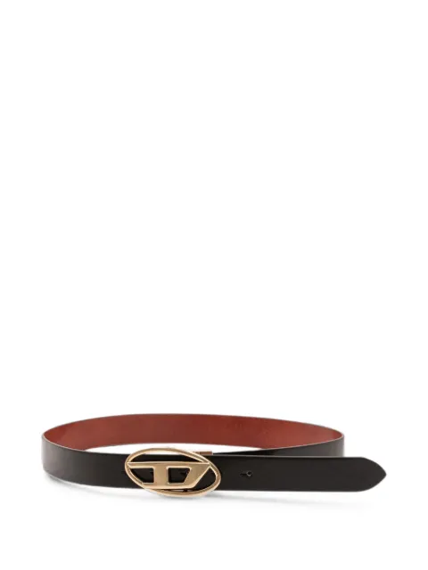 Diesel 1DR logo-plaque belt Black X09874PR666