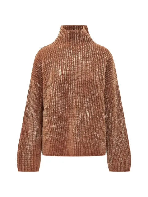 Diesel ribbed-knit high-neck sweater Brown A238710DLCG