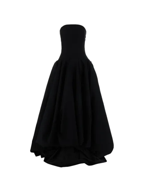 Balenciaga strapless pleated maxi dress Black 872739TUQ03